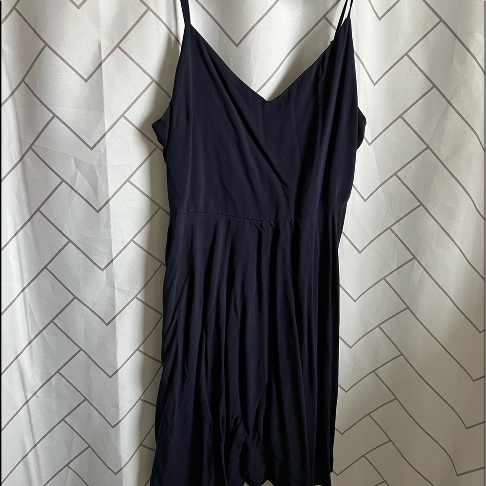 Gap A-Line Spaghetti Strap Dress in Navy